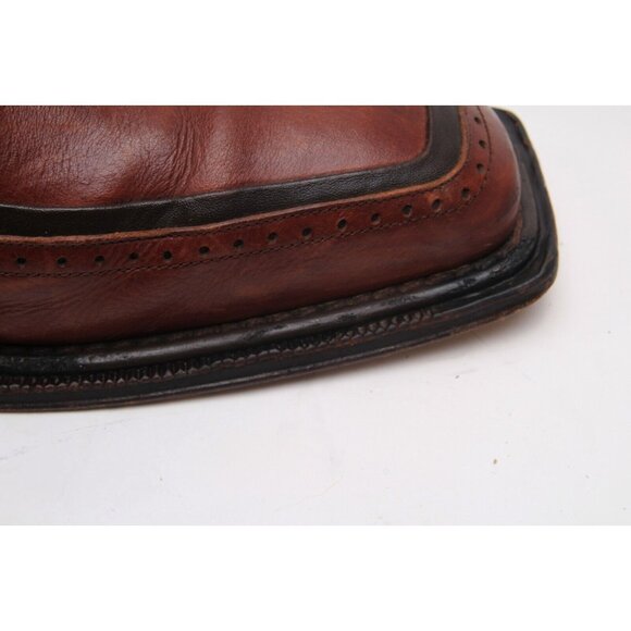 Mezlan Dress Shoes Oxfords Brown Leather Mens Lace Up 10 m - Picture 12 of 16